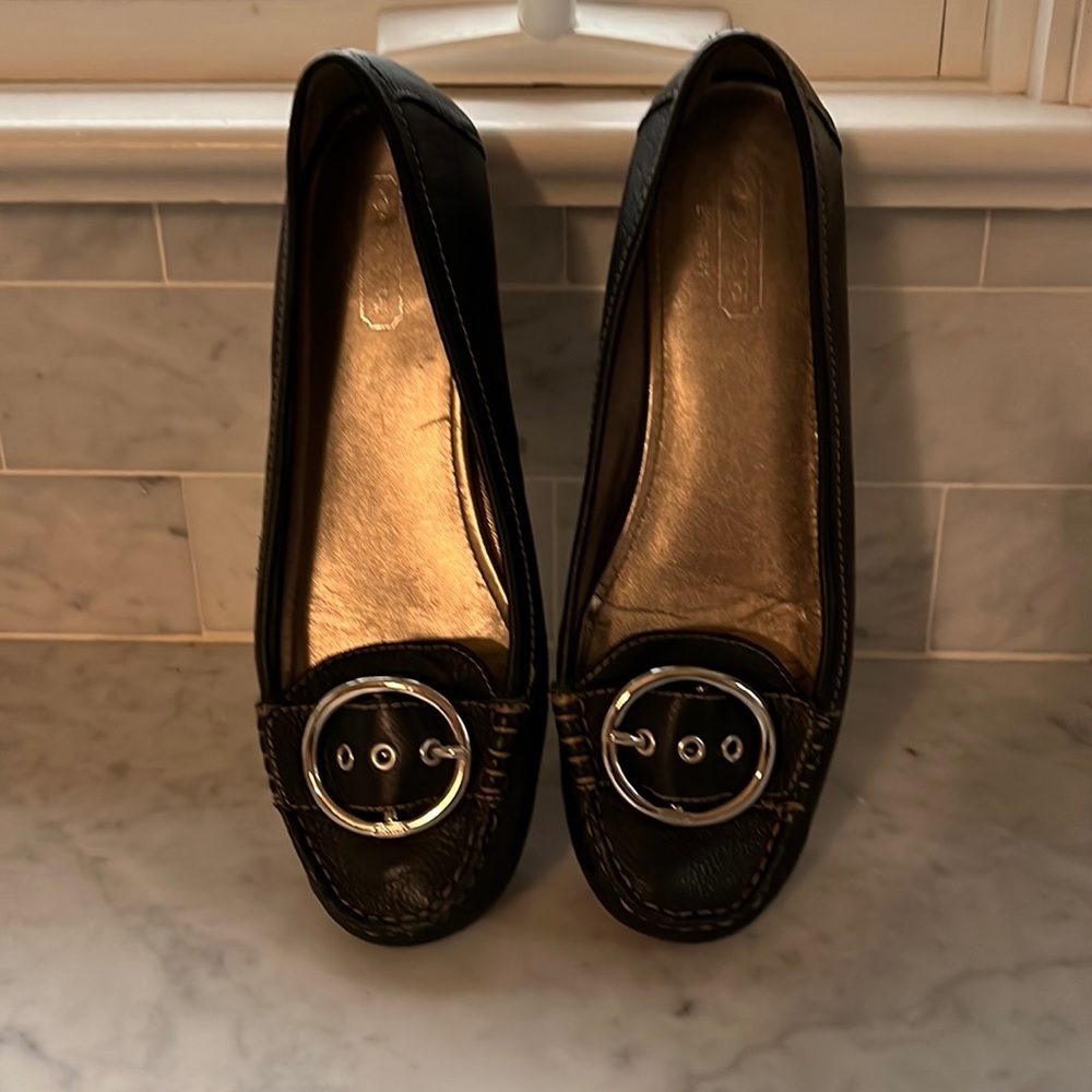 Coach leather flats